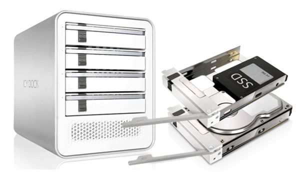 ICY DOCK - manufacturer Removable enclosure, Screwless hard drive  enclosure, SAS SATA Mobile Rack, DVR Surveillance Recording, Video Audio  Editing, SATA portable hard drive enclosure