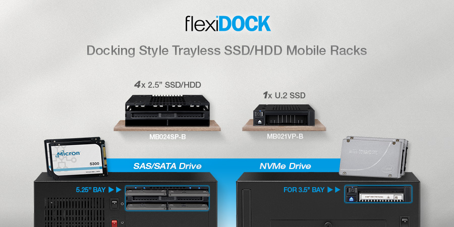 ICY DOCK: Manufactures Removable SSD / HDD Data Storage Enclosures