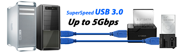 MB981U3-1SA SuperSpeed USB 3.0 up to 5Gbps Transfer rate