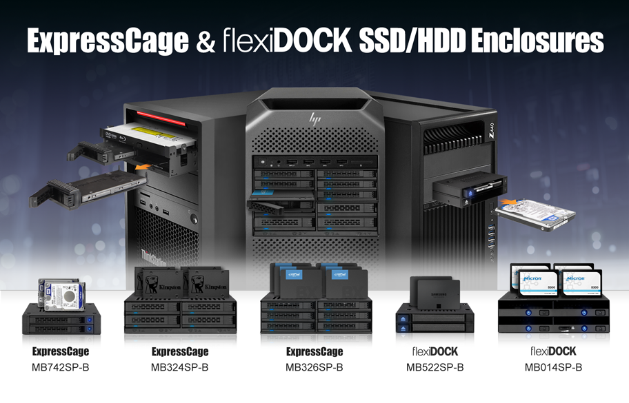 ExpressCage & flexiDOCK SSD/HDD Enclosures