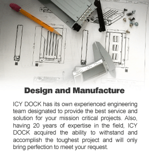 photo fabrication et conception ICYDOCK