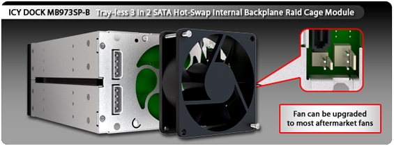Icy Dock 4 in 3 SATA Internal RAID Backplane Review (MB974SP-B) 